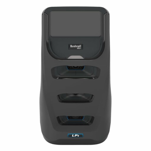 Golf swing analysis data on a screen