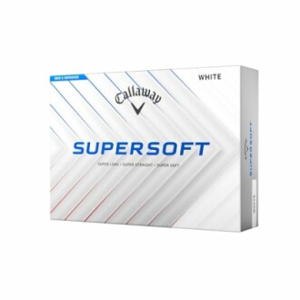 Callaway Supersoft golf balls box packaging.