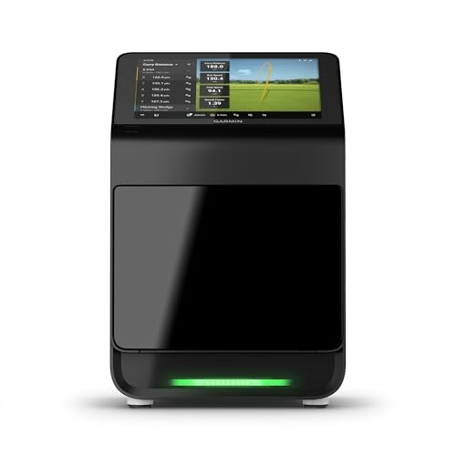 Garmin golf simulator device with screen display