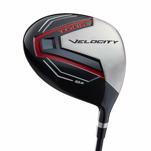 Golf club driver with Tour Velocity branding.