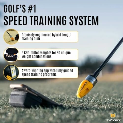 Golf's #1 speed training system with club, weights, and app.