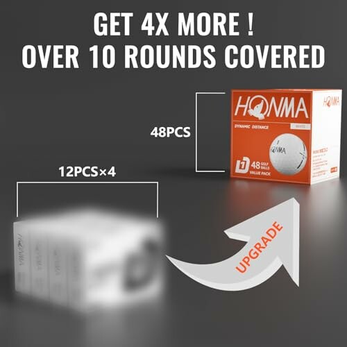 Honma golf balls upgrade pack with 48 pieces.