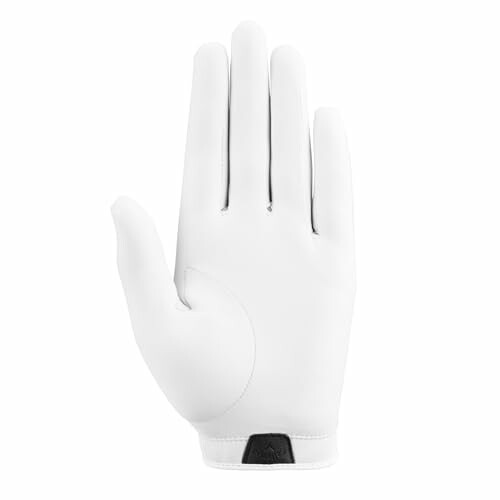 White golf glove facing palm up